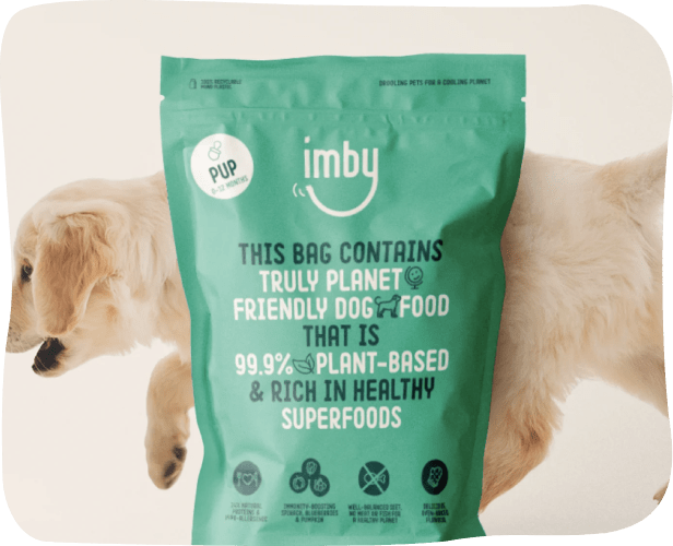 De verpakking voor Imby Pet Food producten is gemaakt van 100% recyclebaar plastic.